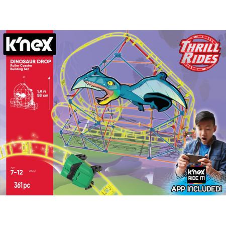 Knex Thrill Rides - Dinosaur Drop Roller Coaster - KNected